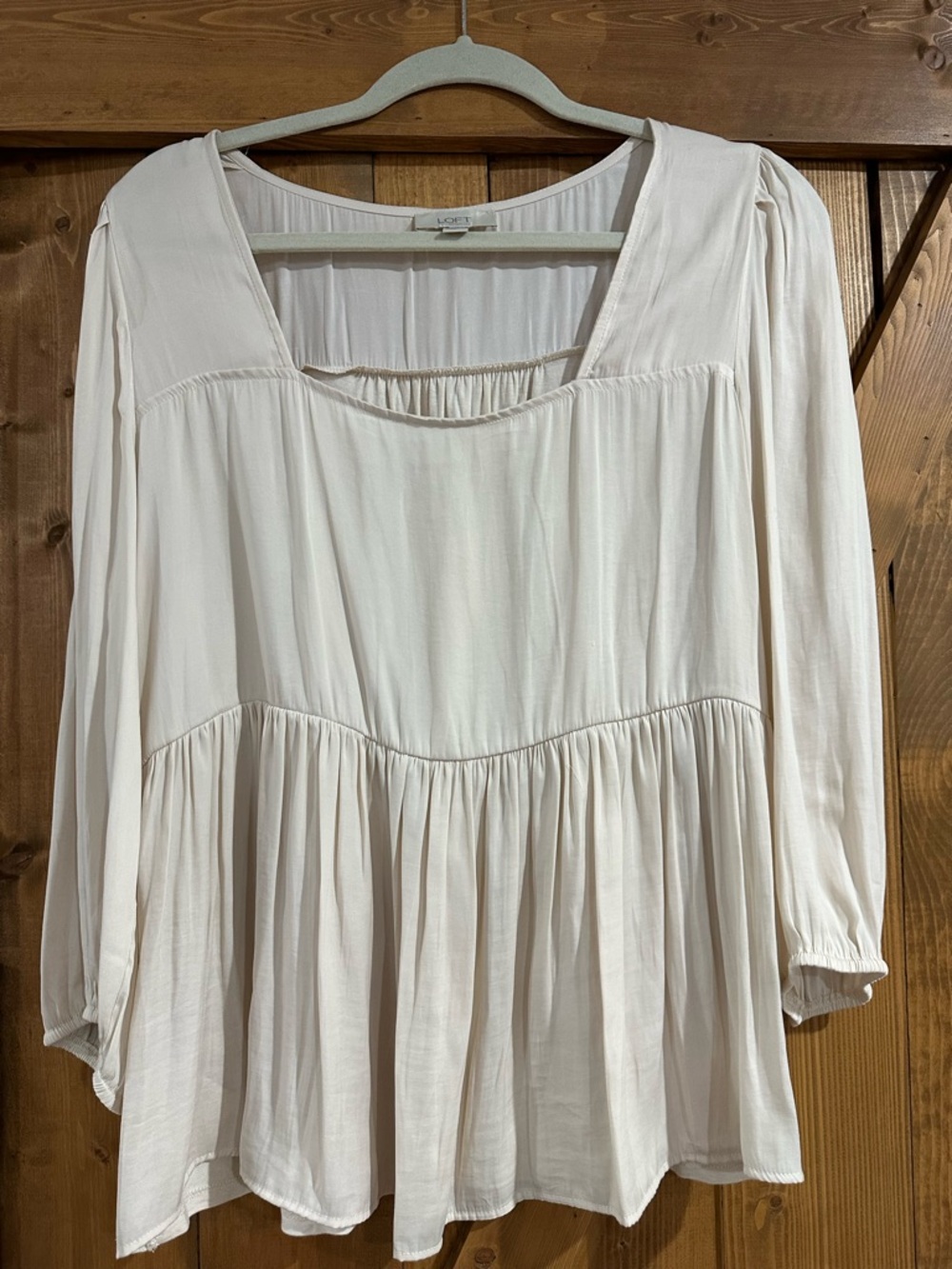Loft peplum top lg